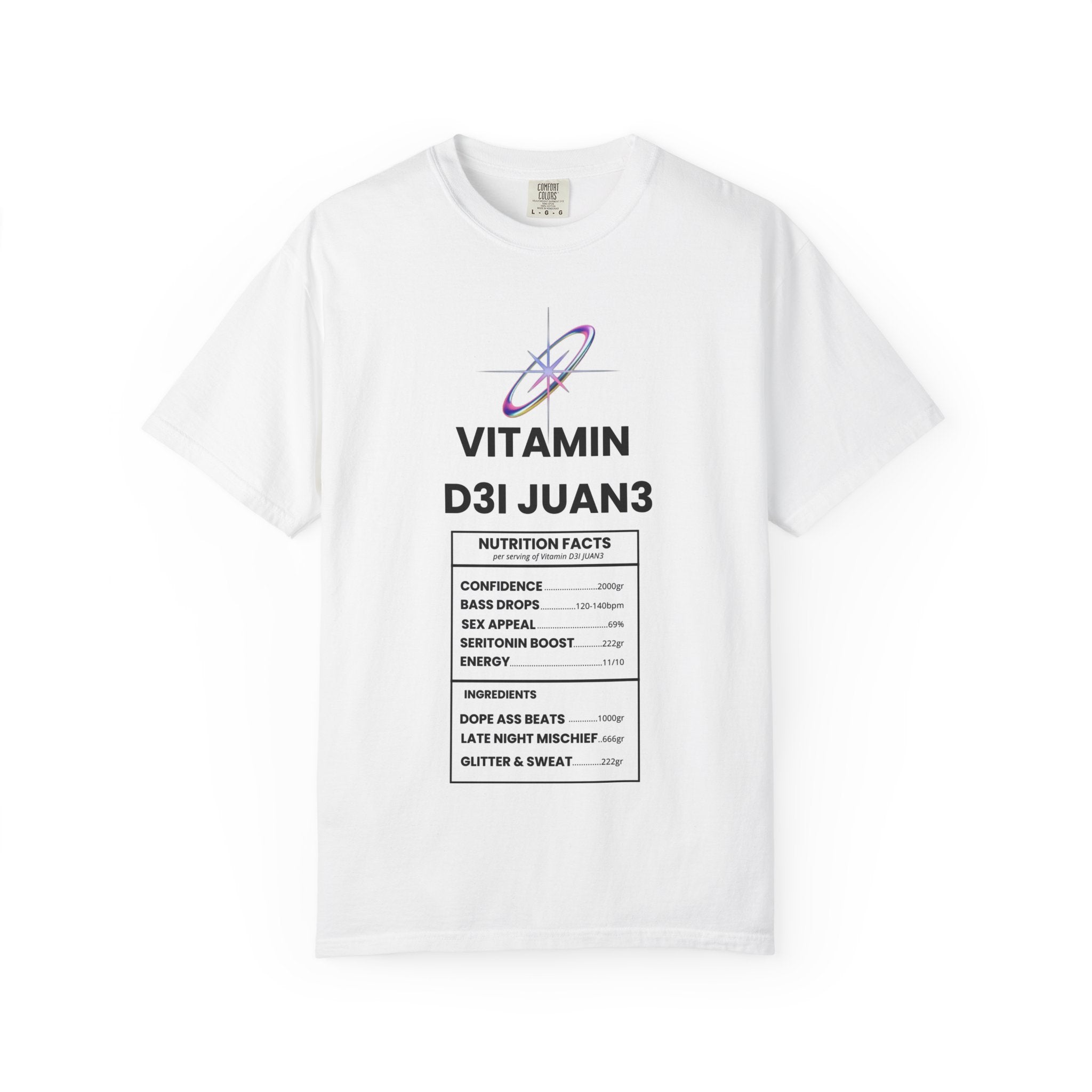 VITAMIN D3I JUAN3 - Nutrition Facts T-shirt